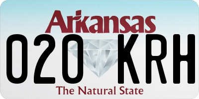 AR license plate 020KRH