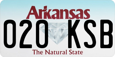 AR license plate 020KSB