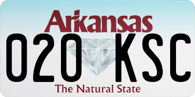 AR license plate 020KSC