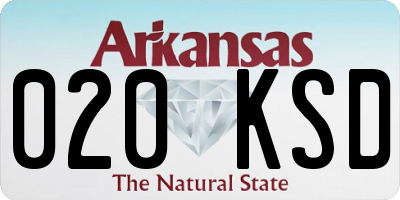 AR license plate 020KSD