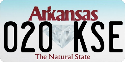 AR license plate 020KSE