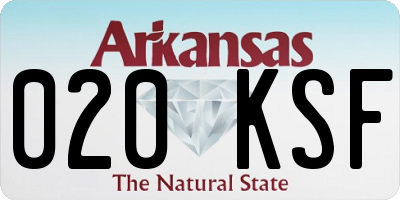 AR license plate 020KSF