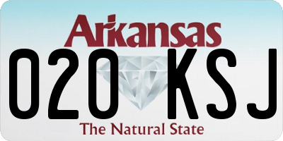 AR license plate 020KSJ