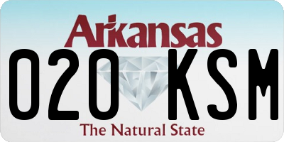 AR license plate 020KSM