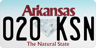 AR license plate 020KSN