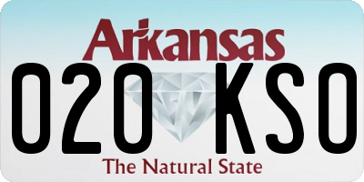 AR license plate 020KSO