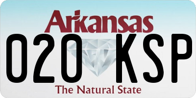 AR license plate 020KSP