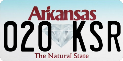 AR license plate 020KSR