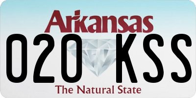 AR license plate 020KSS