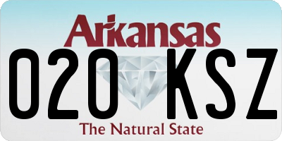 AR license plate 020KSZ