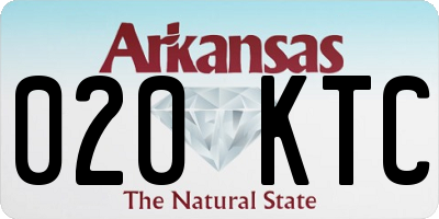 AR license plate 020KTC