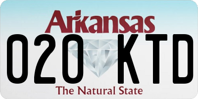 AR license plate 020KTD