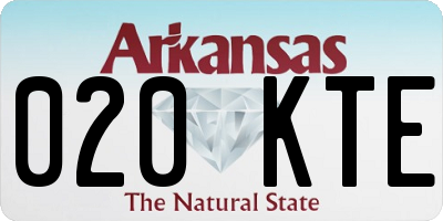 AR license plate 020KTE