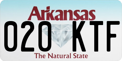 AR license plate 020KTF