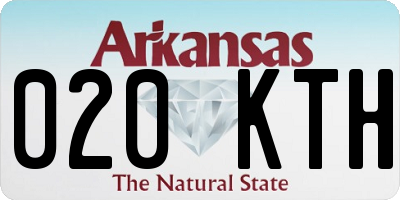 AR license plate 020KTH