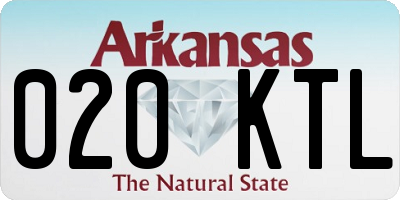 AR license plate 020KTL