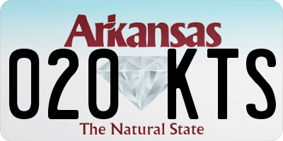 AR license plate 020KTS
