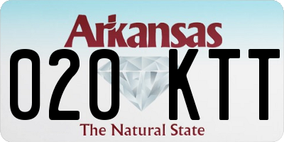 AR license plate 020KTT