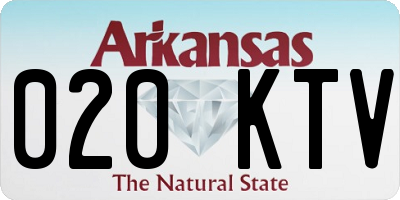 AR license plate 020KTV