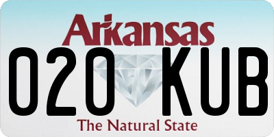 AR license plate 020KUB