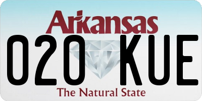 AR license plate 020KUE