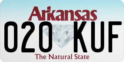 AR license plate 020KUF