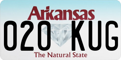 AR license plate 020KUG