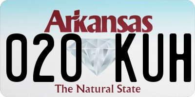 AR license plate 020KUH