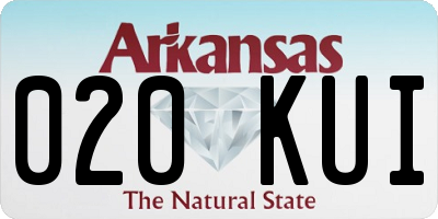 AR license plate 020KUI