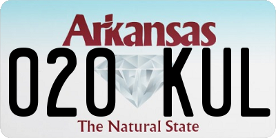 AR license plate 020KUL