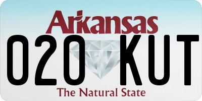 AR license plate 020KUT