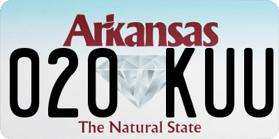 AR license plate 020KUU