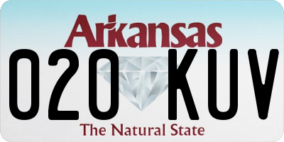 AR license plate 020KUV