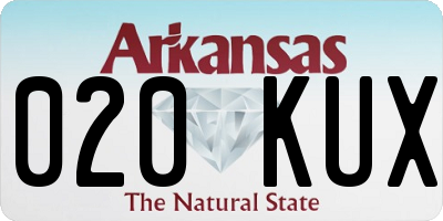 AR license plate 020KUX