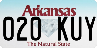 AR license plate 020KUY