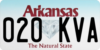 AR license plate 020KVA