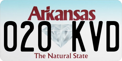AR license plate 020KVD