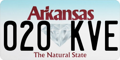 AR license plate 020KVE