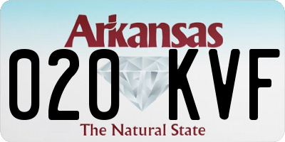 AR license plate 020KVF