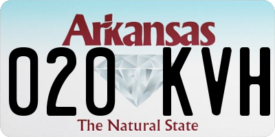 AR license plate 020KVH
