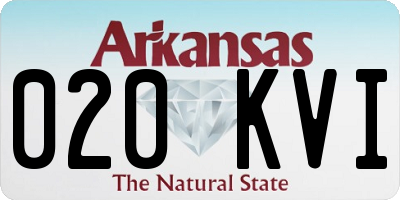 AR license plate 020KVI