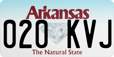 AR license plate 020KVJ