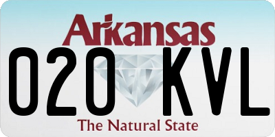 AR license plate 020KVL