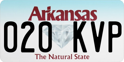 AR license plate 020KVP
