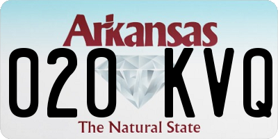AR license plate 020KVQ