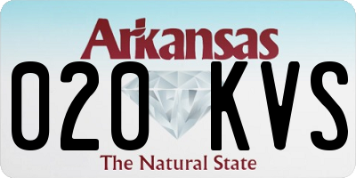 AR license plate 020KVS