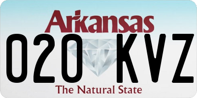 AR license plate 020KVZ