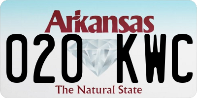 AR license plate 020KWC