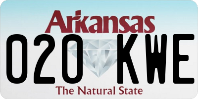 AR license plate 020KWE