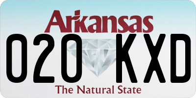 AR license plate 020KXD